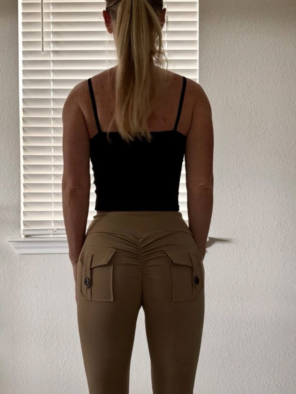 Very sexy nude flare leggings, size S - Picture 3 of 4